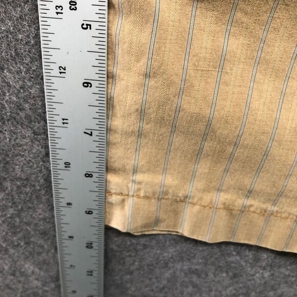 BCBG Maxazria Lightweight Bermuda Shorts Womens Sz 4 Trouser Chino Beige Striped - Picture 5 of 7